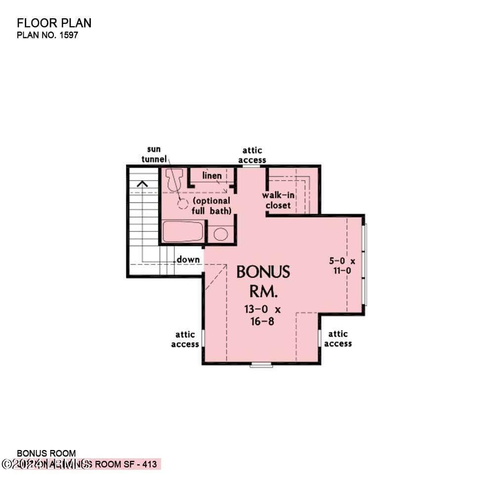 Floor Plan PBomus room PAP - 1038 Jonte Lane, Manning, SC 29102