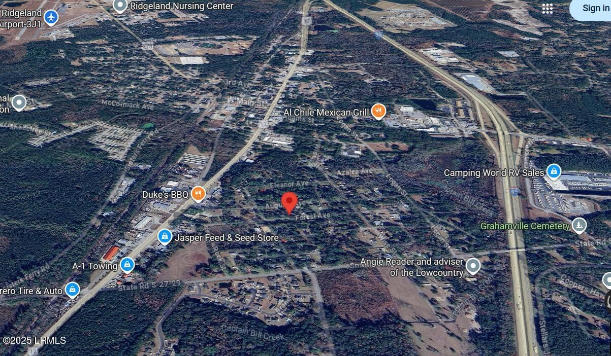 Google Aerial N - Forest Ave Lots.jpg - Tbd Forest Avenue, Ridgeland, SC 29936