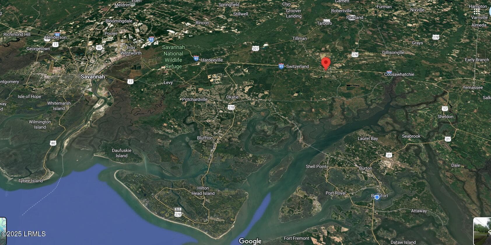 Google Aerial W - Forest Ave Lots.jpg - Tbd Forest Avenue, Ridgeland, SC 29936