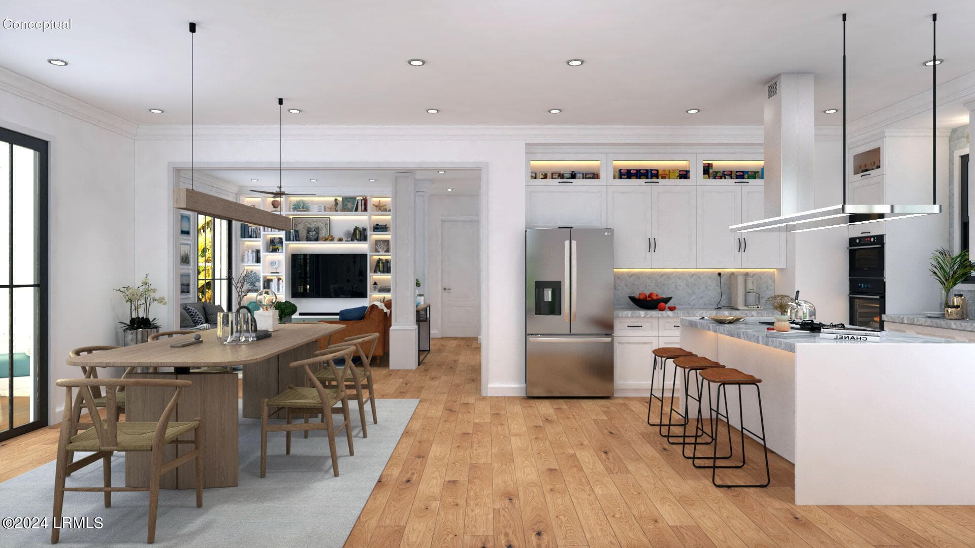 RENDER 2- WHITE kitchen - 307 Deer Pointe Court, Fripp Island, SC 29920