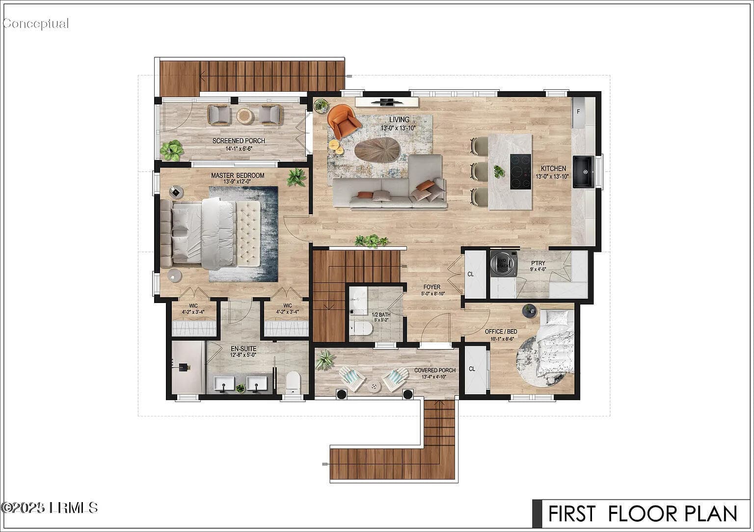 Harbor floor plan color fsbo(1) - 6 W Marsh Drive, St. Helena Island, SC 29920