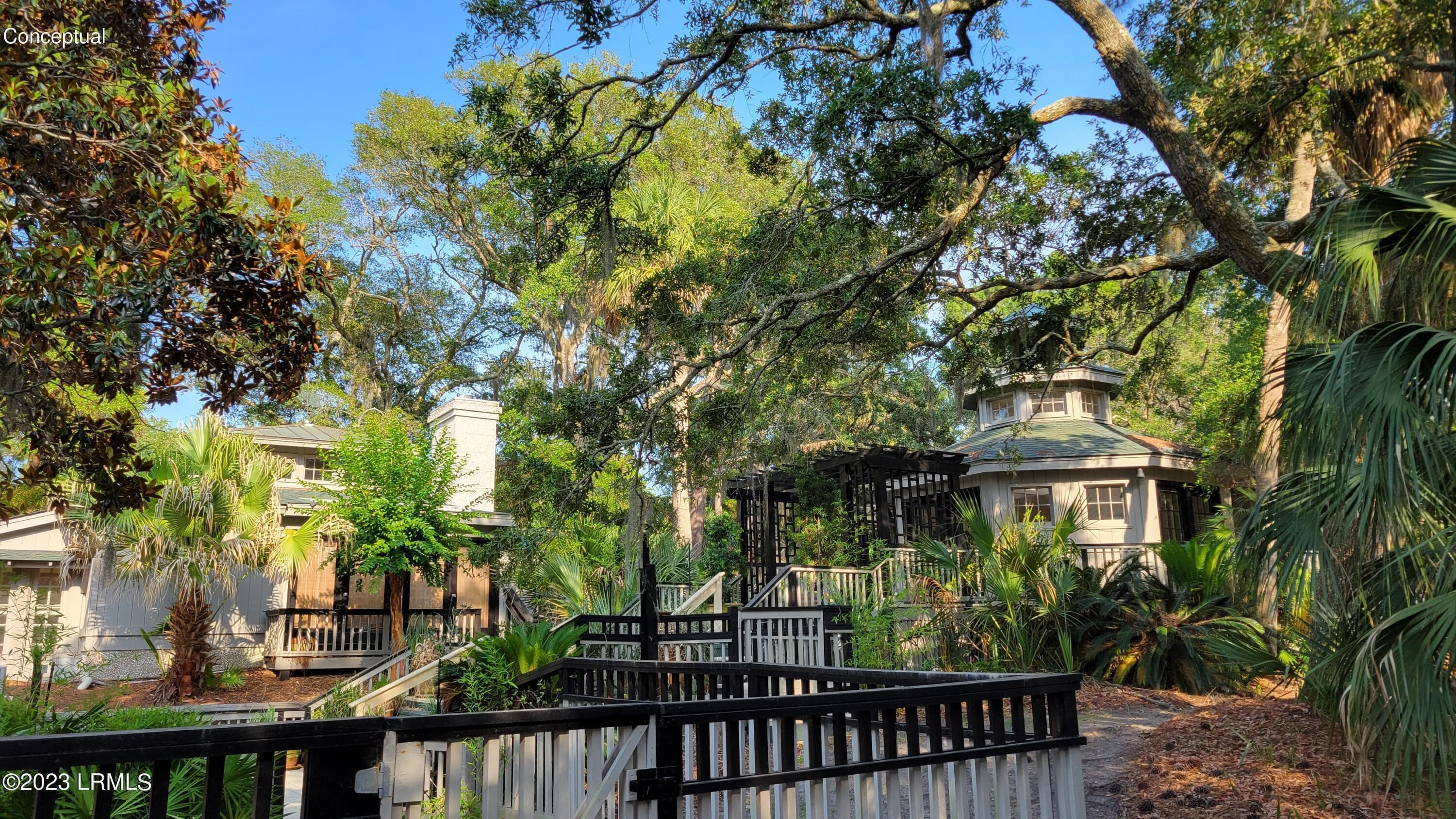Fenced Garden Area - 401 Remora Drive, Fripp Island, SC 29920