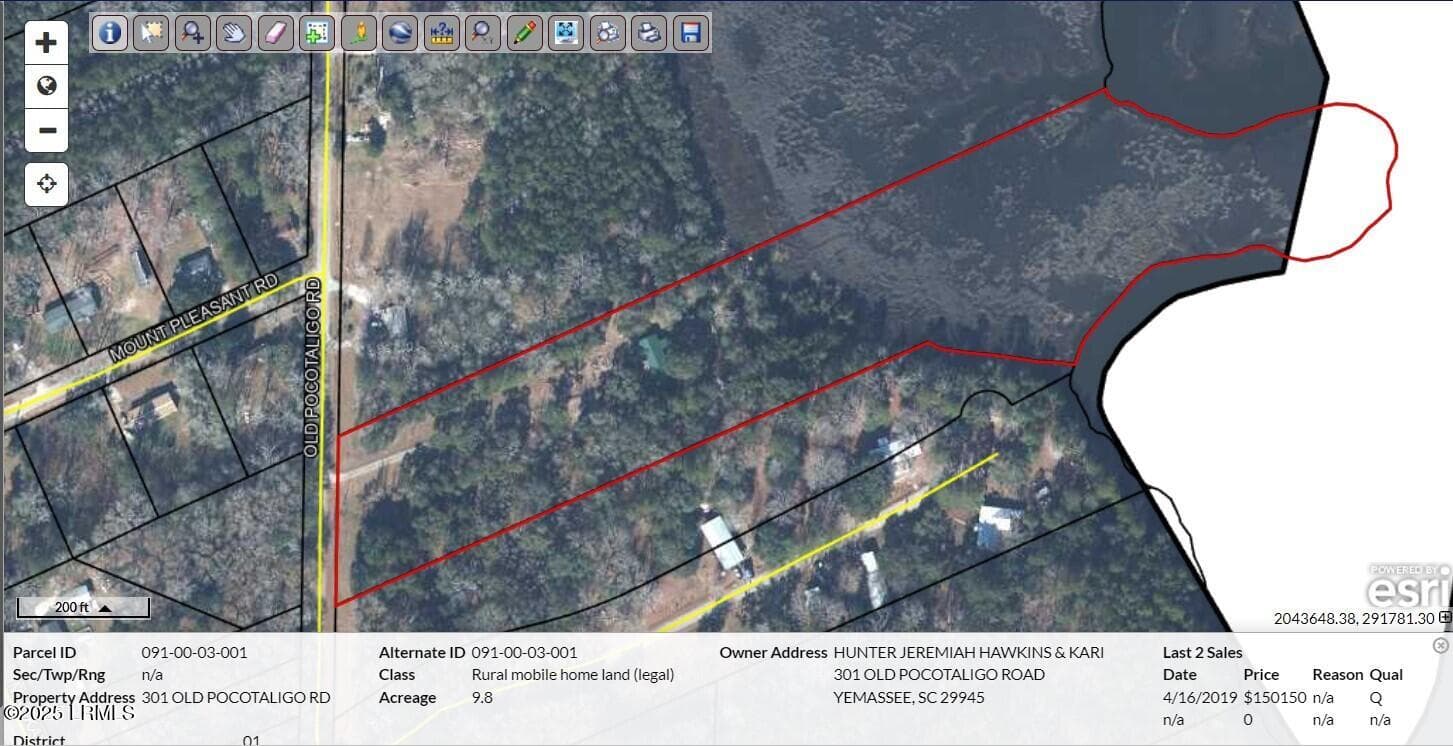 County Map - 301 Old Pocotaligo Road, Yemassee, SC 29945, Yemassee