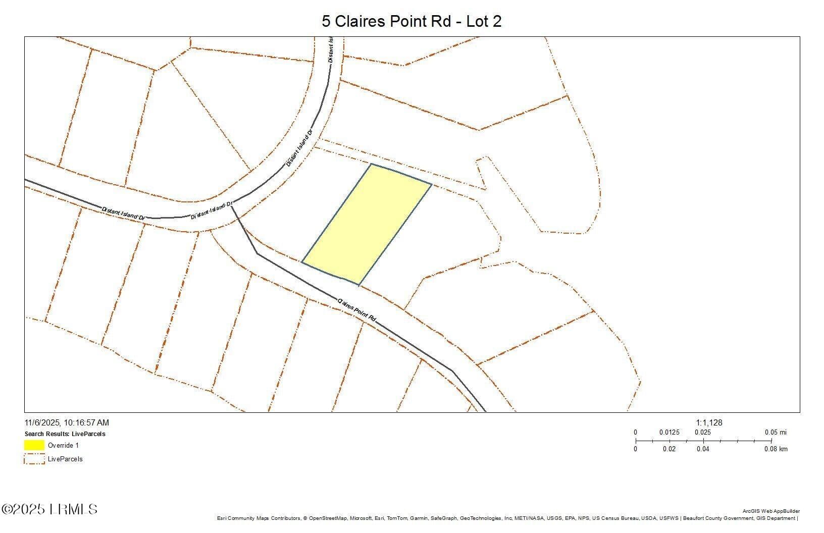 5 Claires Point Rd - Lot 2. Aerial - 5 Claires Point Road, Beaufort, SC 29907