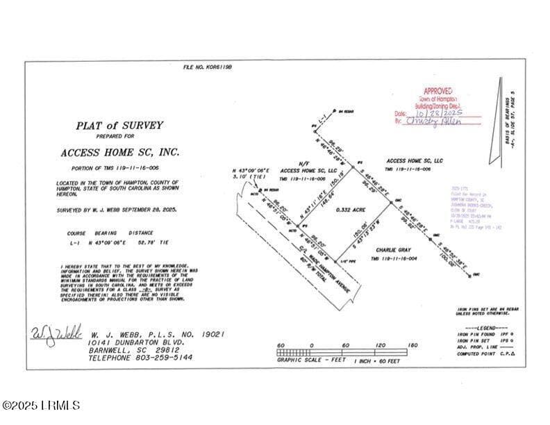409 Wade Hampton Plat - 407 Wade Hampton Road, Hampton, SC 29924, Hampton