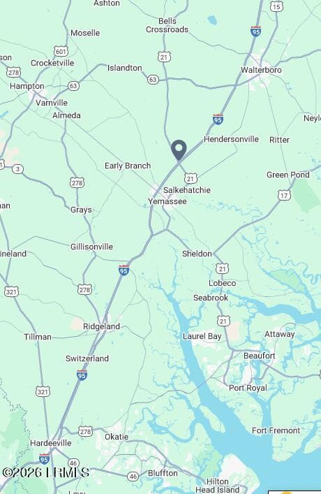 Area Map - 00 Hwy 21, Yemassee, SC 29945