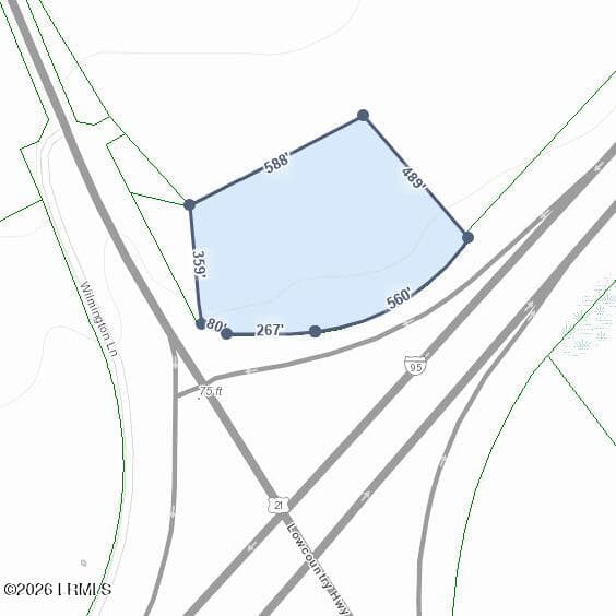 Parcel Topo - 00 Hwy 21, Yemassee, SC 29945