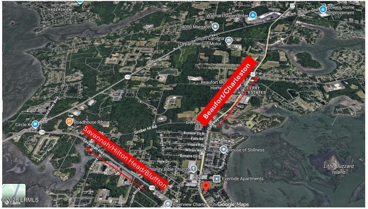 Aerial 2 - 2 Clark Ln - 2 Clark Lane, Port Royal, SC 29935
