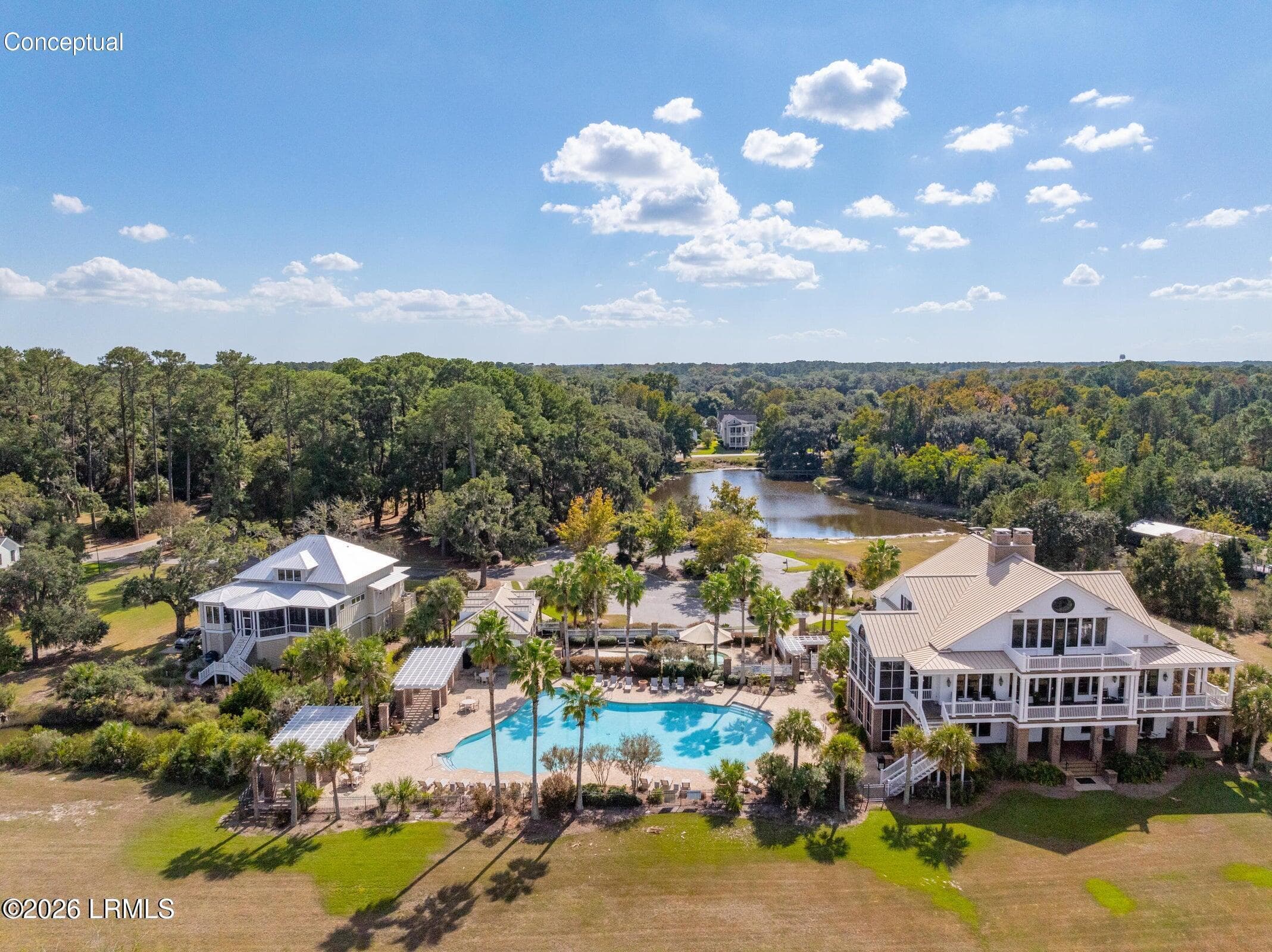 Aerial Clubhouse - 85 Western Trace, Beaufort, SC 29907