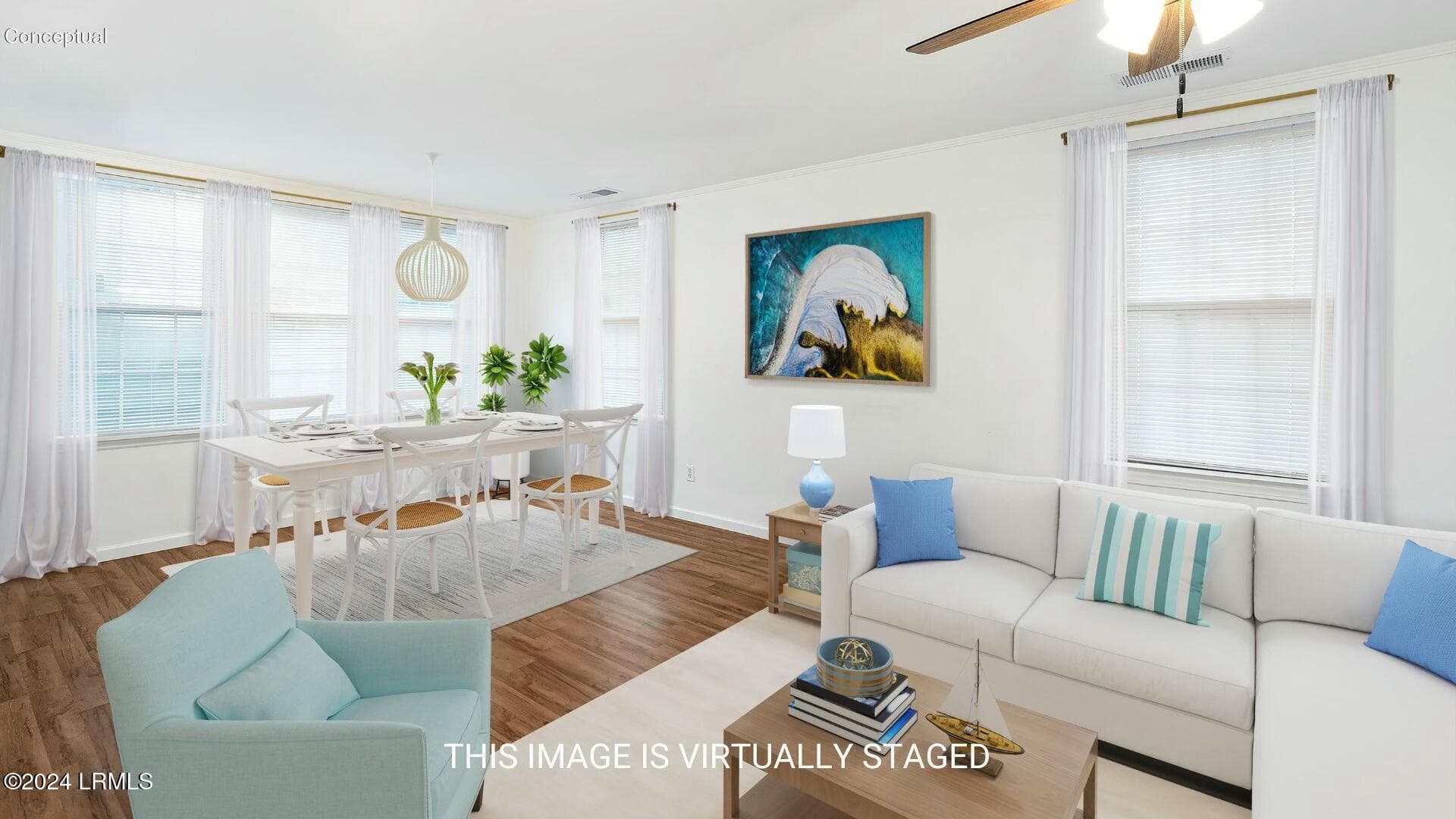 Possible Living/Dining Combo Area - 2002 Roper Street, Beaufort, SC 29902