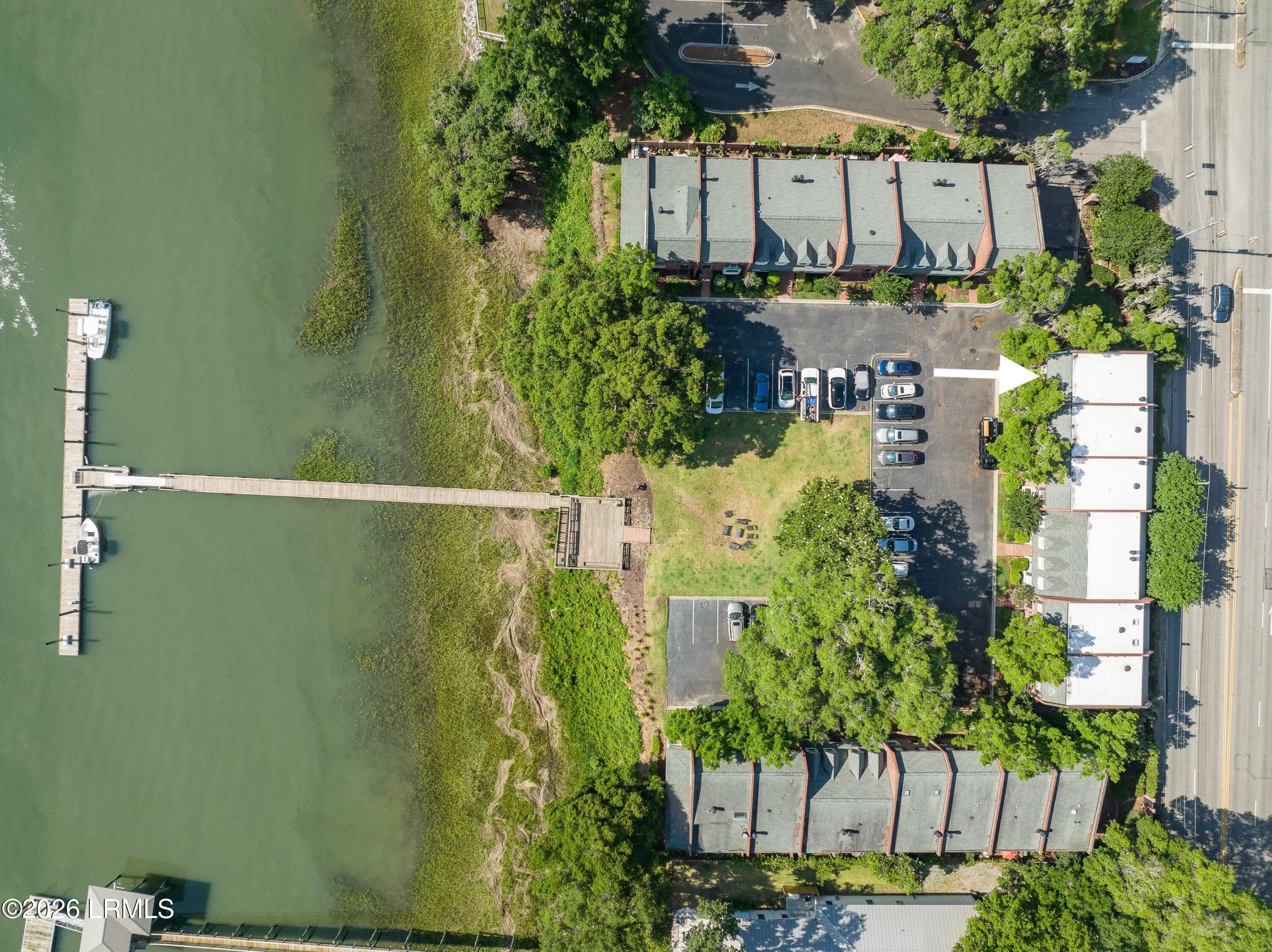 Aerial view of Carriage Court - 895 Ribaut Road 9, Beaufort, SC 29902