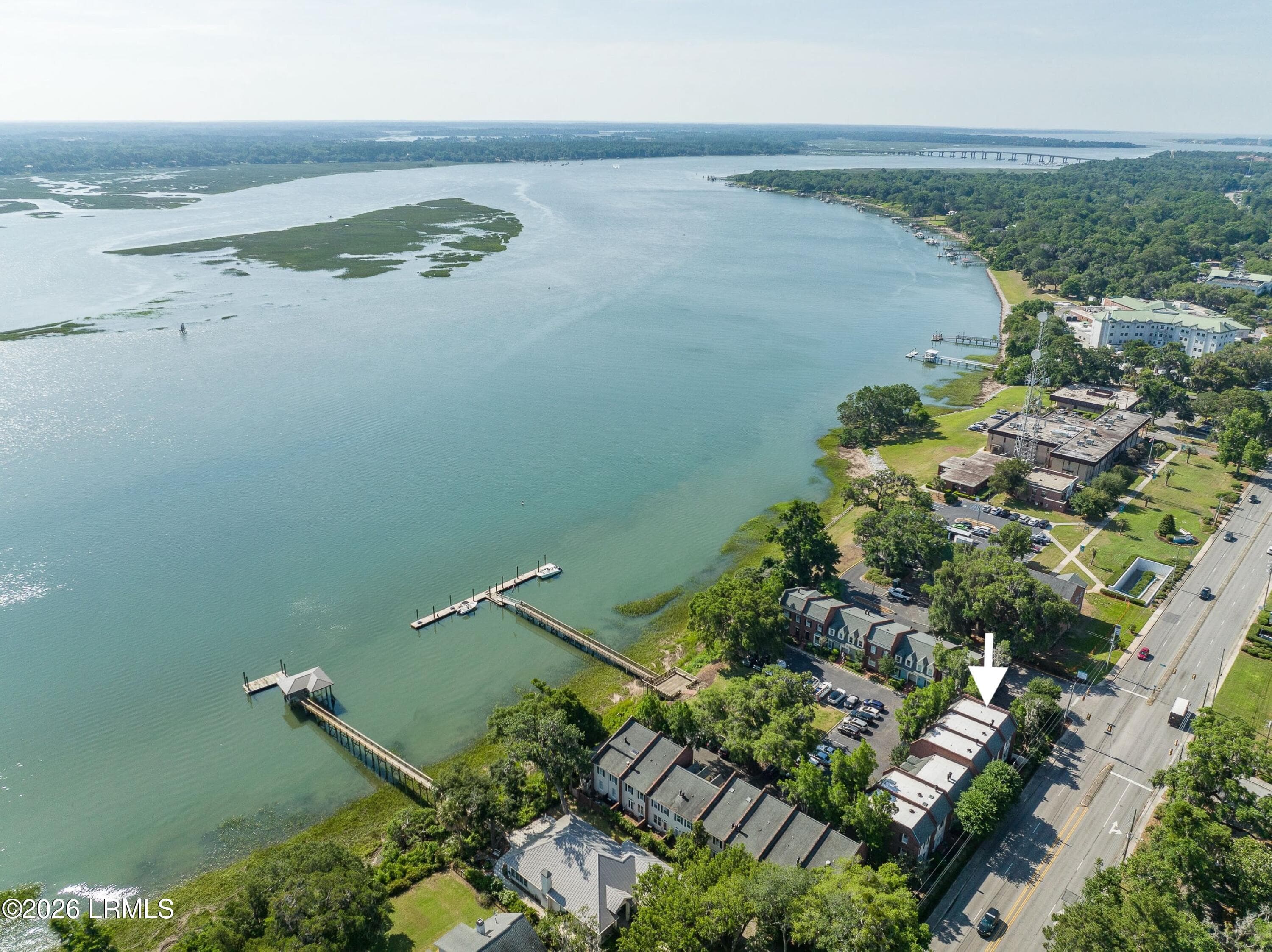 Aerial view of Carriage Court - 895 Ribaut Road 9, Beaufort, SC 29902