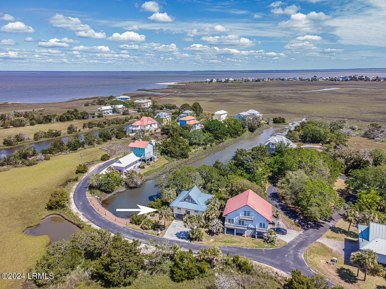 39 Aerial 7 with arrow - 86 Harbour Key Drive, St. Helena Island, SC 29920