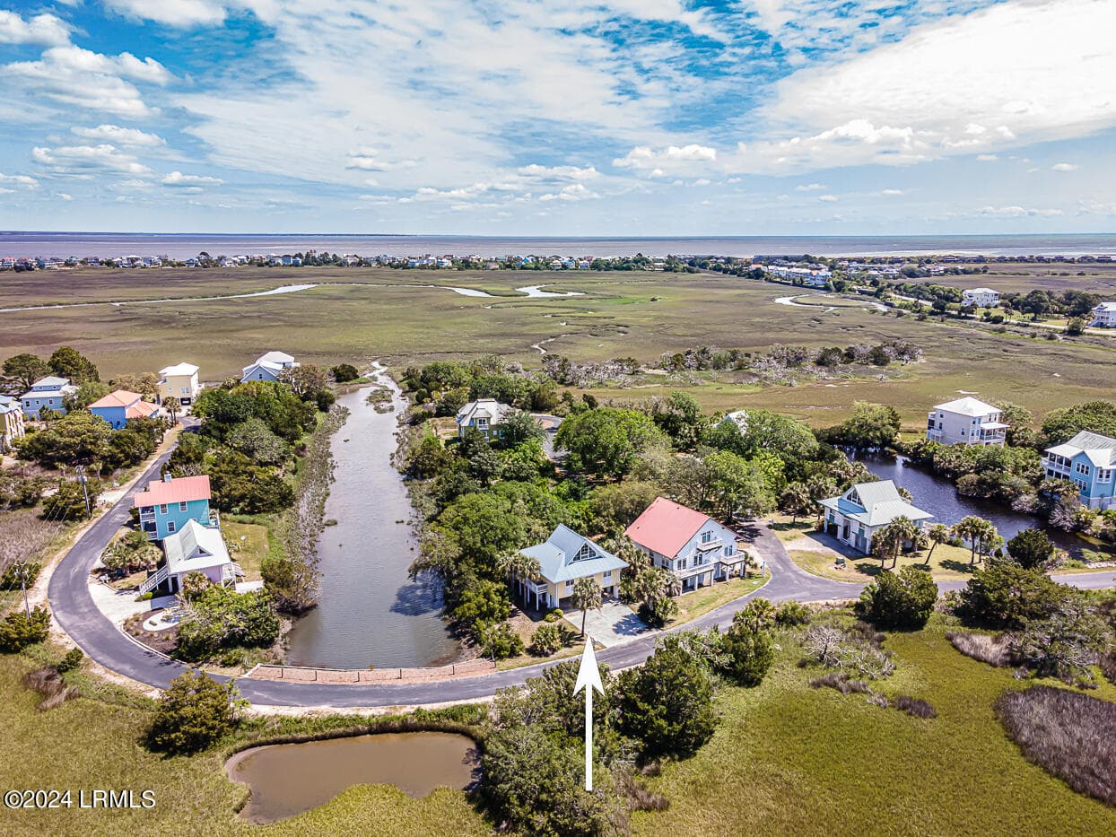 41 Aerial 9 with arrow (1) - 86 Harbour Key Drive, St. Helena Island, SC 29920