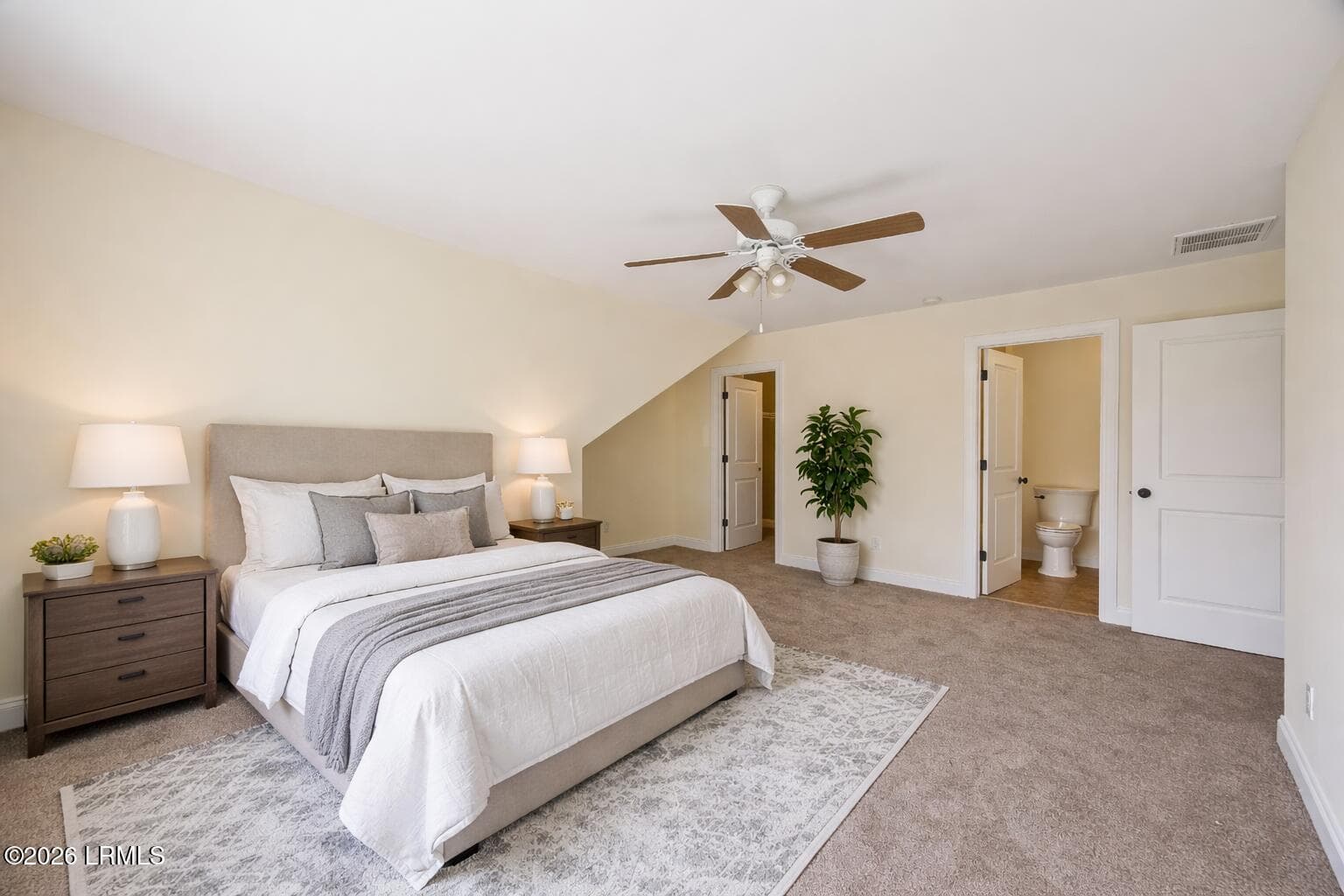Neutral bedroom with elegant decor - 107 Fording Bend, Bluffton, SC 29910