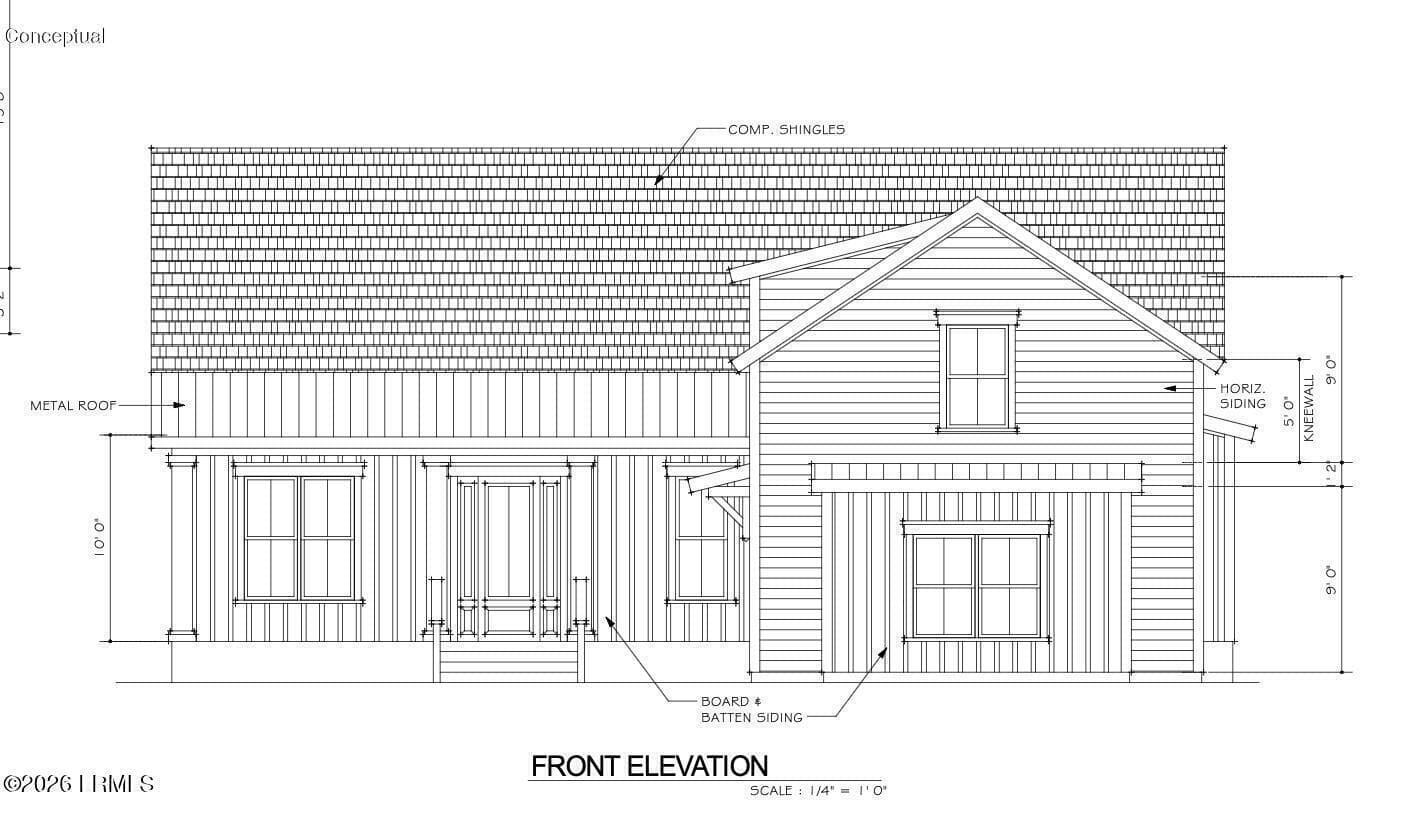 Front Elevation - 14 Grande Oaks Way, Beaufort, SC 29907