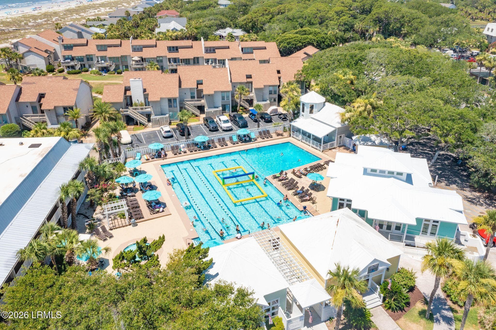 Aerial of Olympic Pool - 191 Beach Club Villa Drive 191, Fripp Island, SC 29920, Fripp Island
