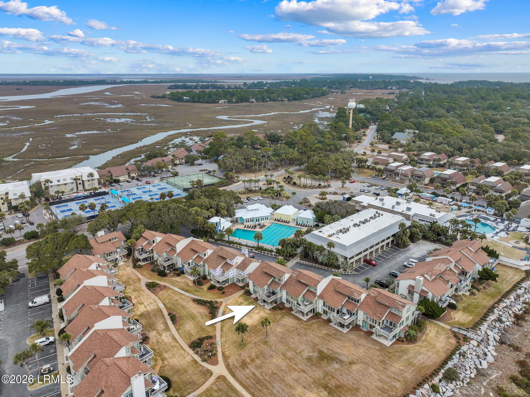 AERIAL VIEW #1 - 129 Captain John Fripp Villa, Fripp Island, SC 29920