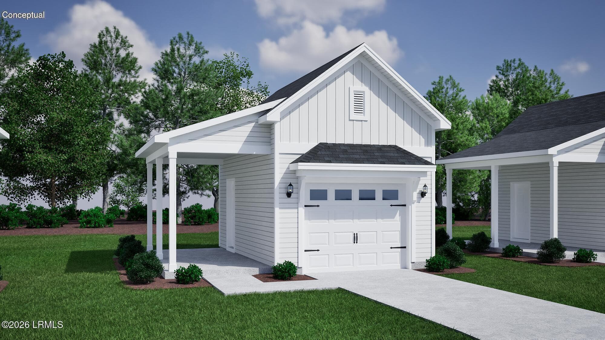 DetachedGarage-1Car-Angled_web - 25 Rearden Way, Beaufort, SC 29906