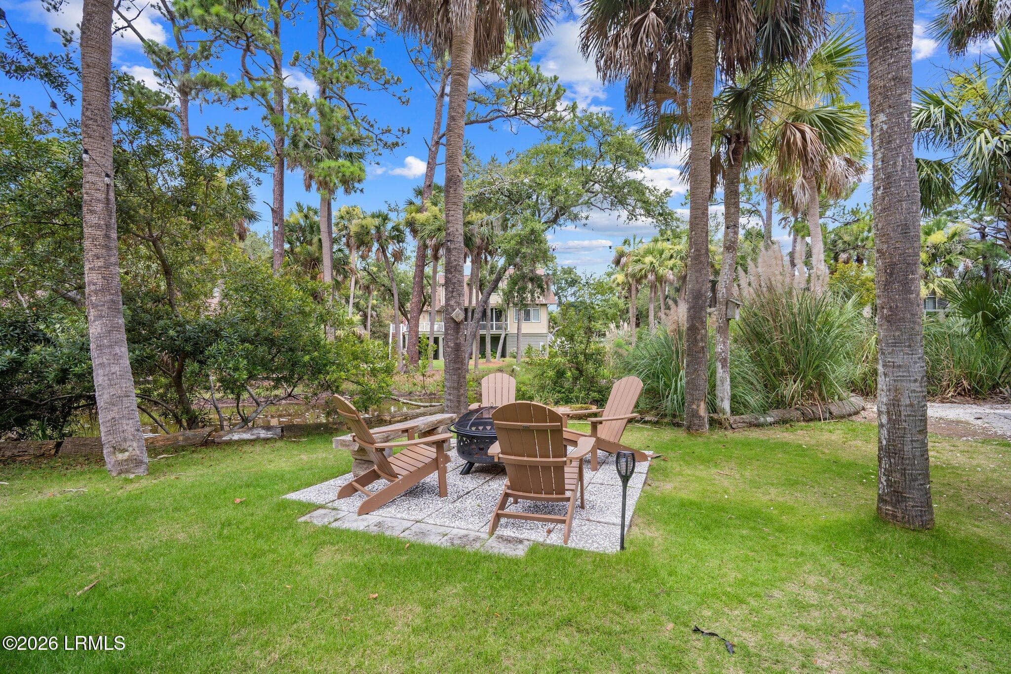 Firepit seating - 239 Deerfield Court, Fripp Island, SC 29920