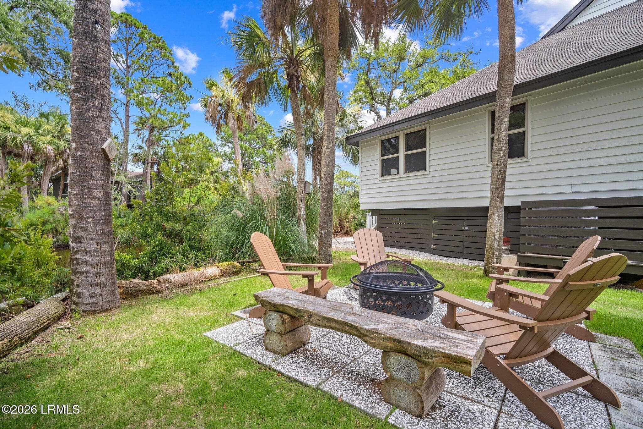 Firepit seating - 239 Deerfield Court, Fripp Island, SC 29920