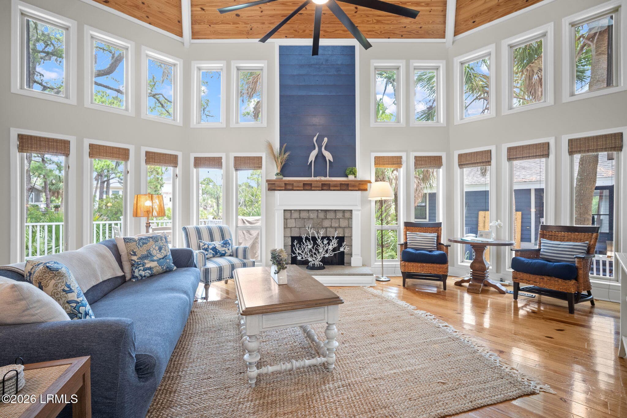 Wall of windows overlooking Lagoon - 239 Deerfield Court, Fripp Island, SC 29920