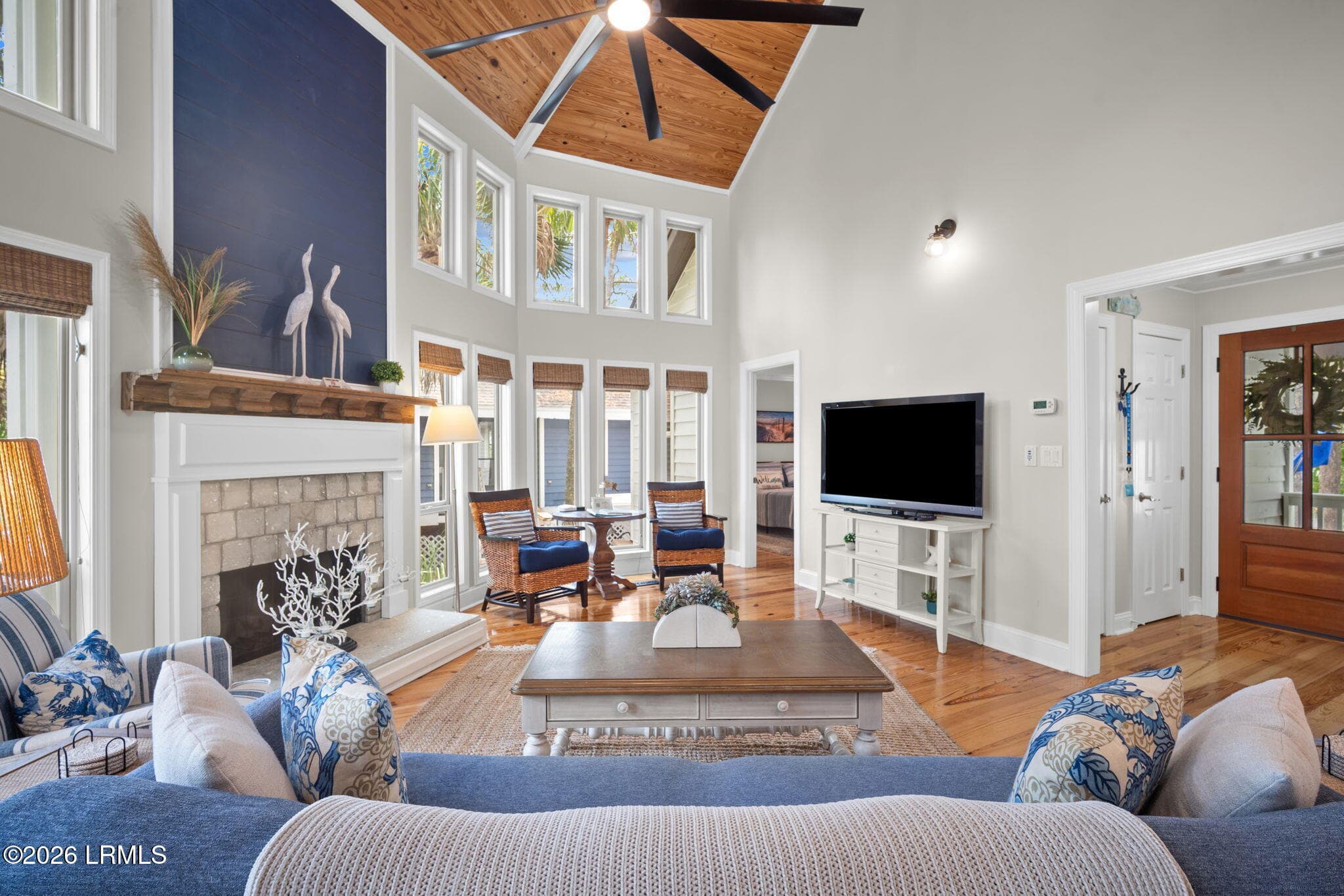 16 ft ceilings/hardwood floors - 239 Deerfield Court, Fripp Island, SC 29920