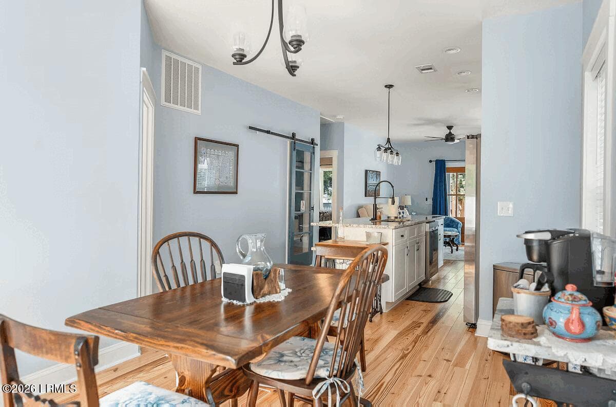 811 Bladen Dining Area to Living room - 811 Bladen Street, Beaufort, SC 29902