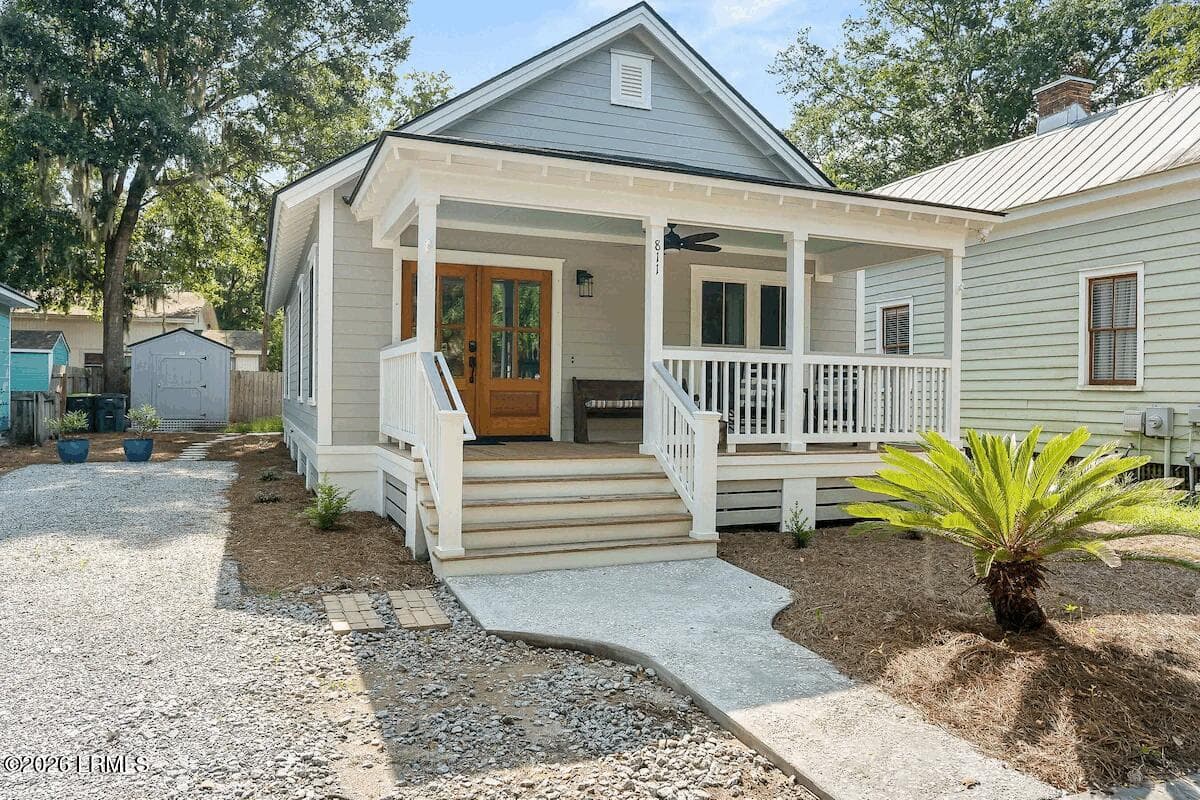 811 Bladen Front Closeup - 811 Bladen Street, Beaufort, SC 29902