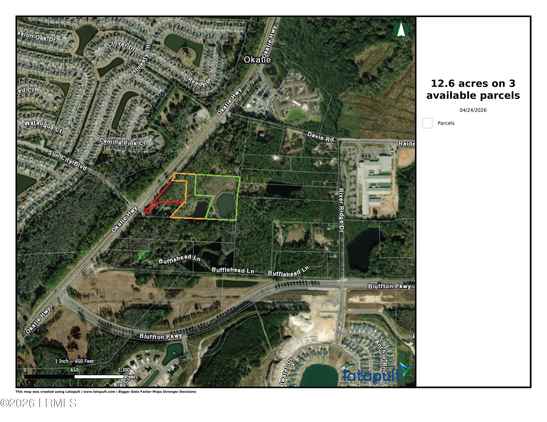 12.6-acres-on-3-available-parcels.no bra - 3119 Okatie Highway, Okatie, SC 29909