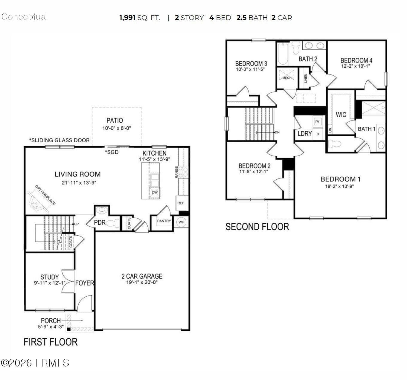 Belhaven Floorplan - 76 Planters Court, Hardeeville, SC 29927