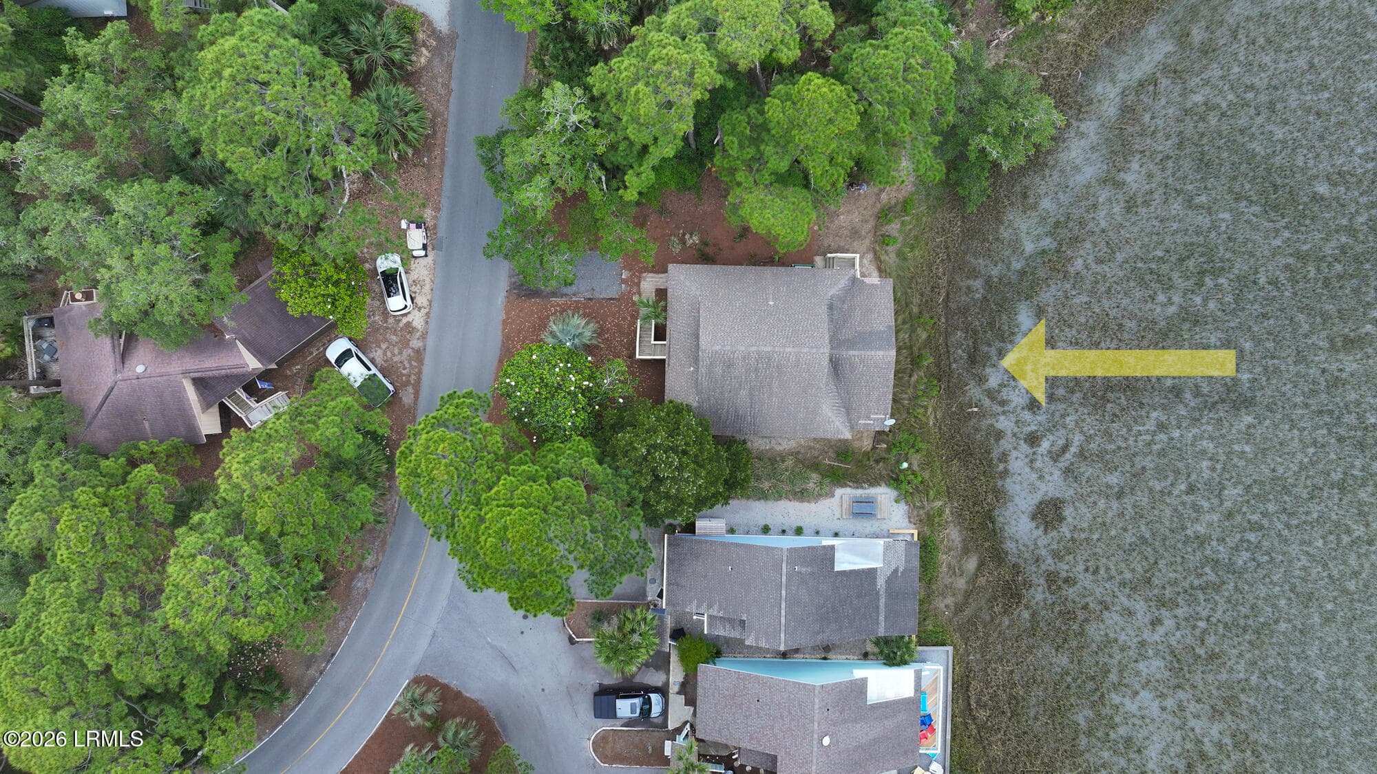 Aerial - 831 Marsh Dunes Road, Fripp Island, SC 29920