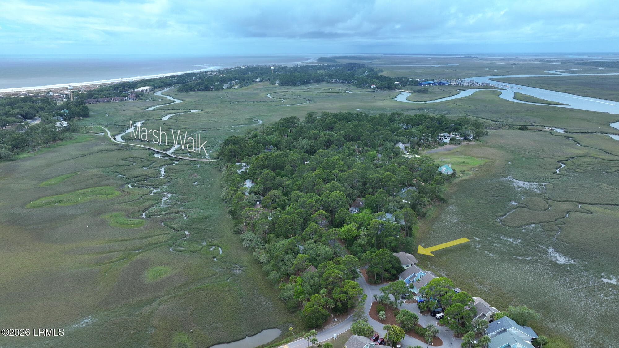 Aerial - 831 Marsh Dunes Road, Fripp Island, SC 29920