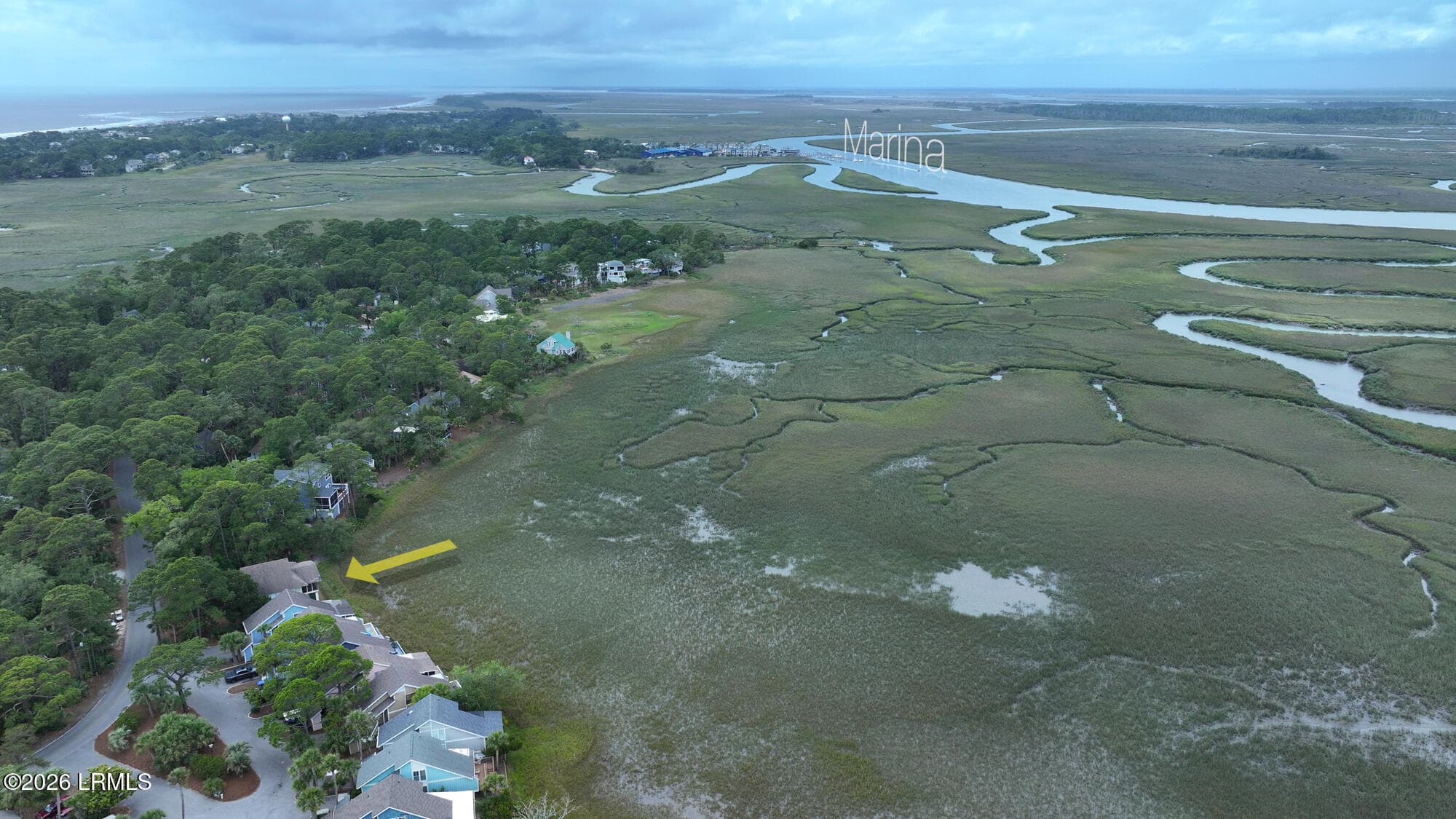 Aerial - 831 Marsh Dunes Road, Fripp Island, SC 29920