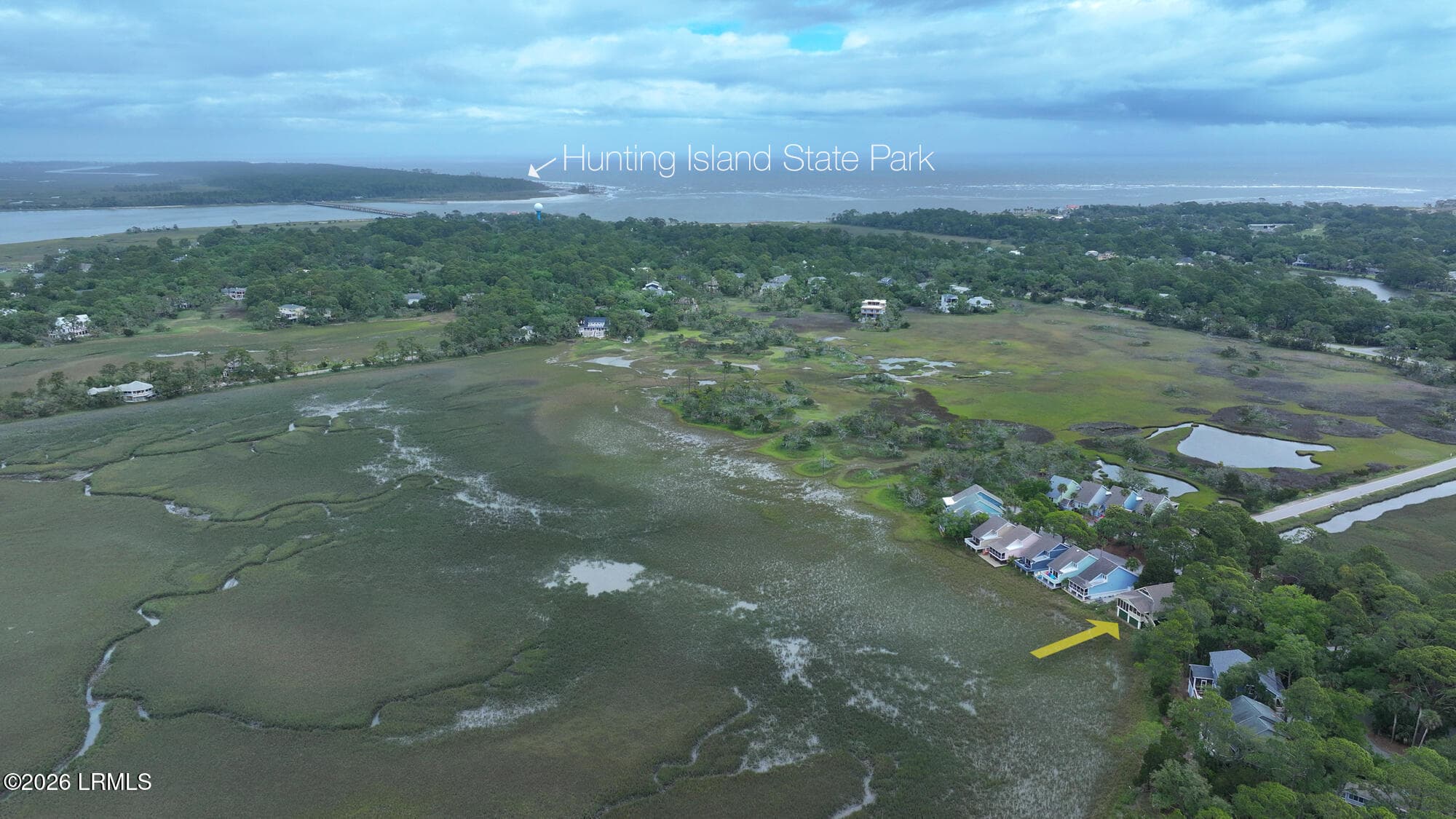 Aerial - 831 Marsh Dunes Road, Fripp Island, SC 29920