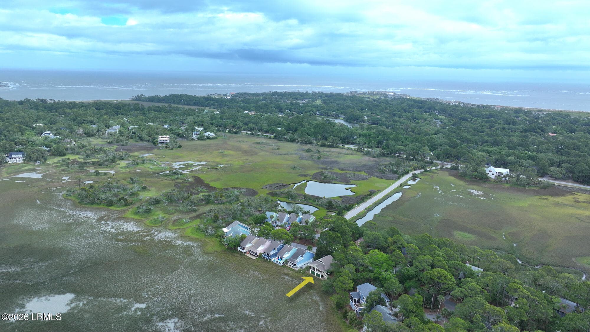 Aerial - 831 Marsh Dunes Road, Fripp Island, SC 29920