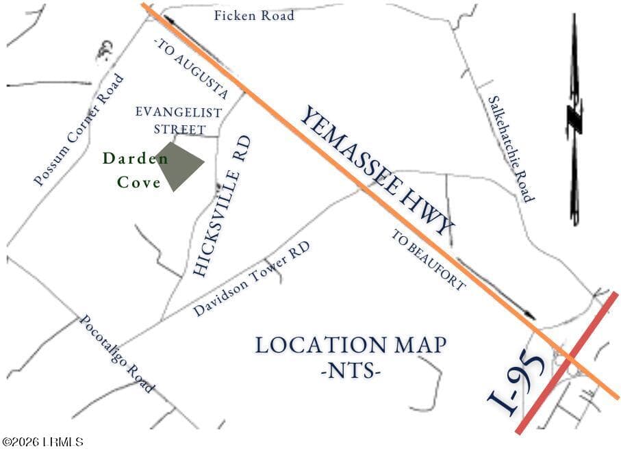 Contextual Map - 598 Evangelist Drive, Early Branch, SC 29916