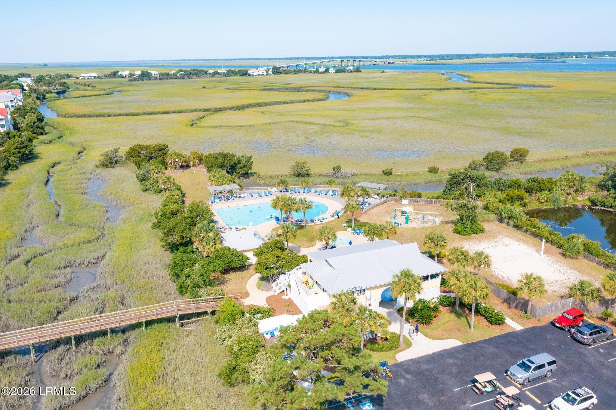 Arial of Pool Area - 4 Cedar Reef Drive B203, St. Helena Island, SC 29920