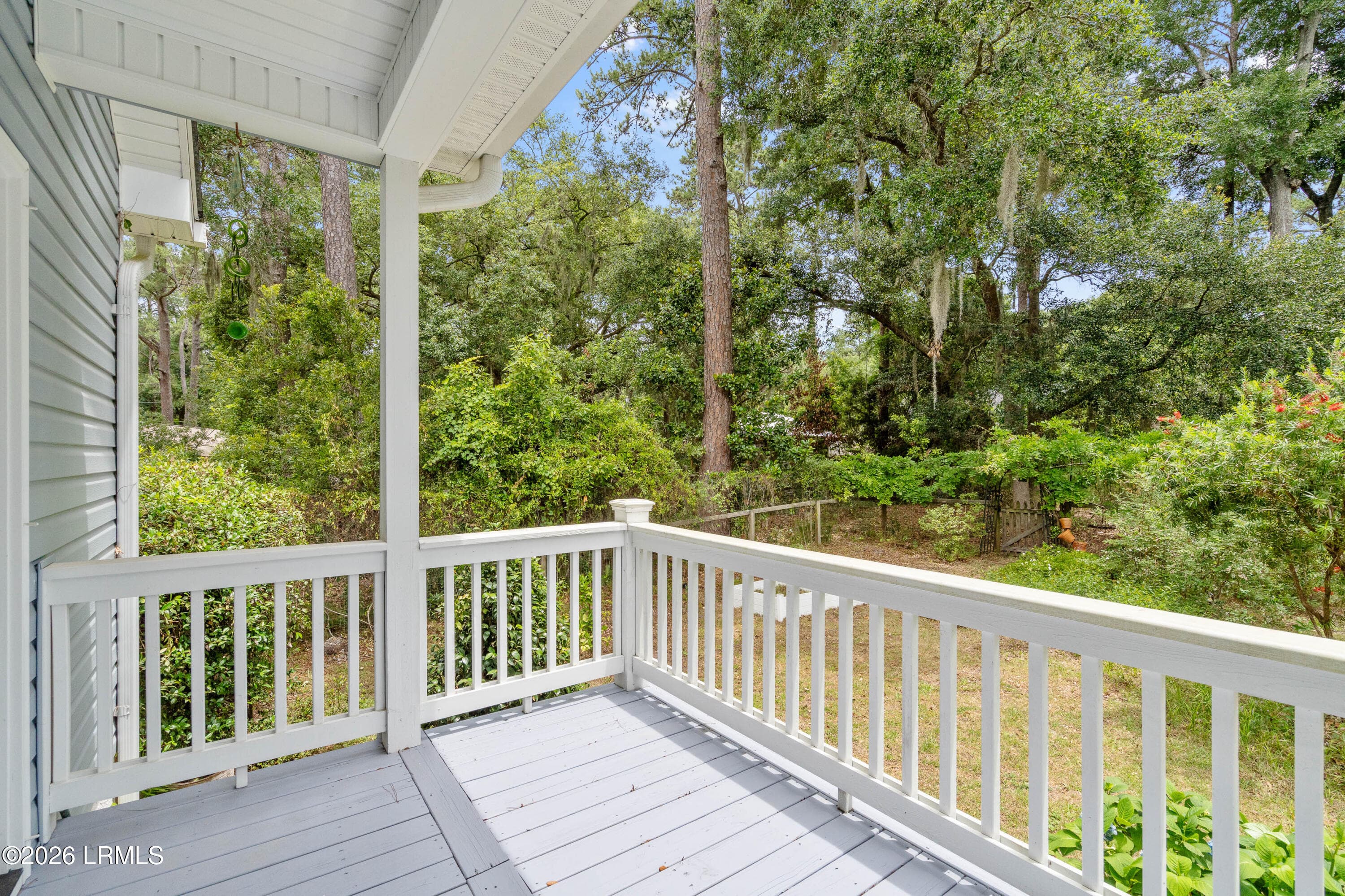 Large rear deck - 66 Dulamo Bluff, St. Helena Island, SC 29920