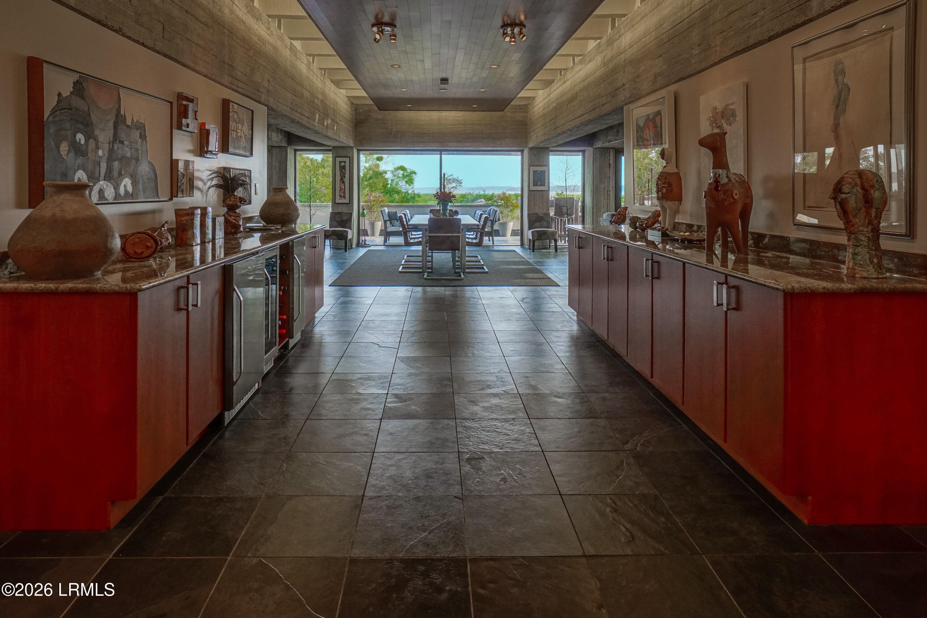 Gallery view toward dining room - 916 Bay Street, Beaufort, SC 29902