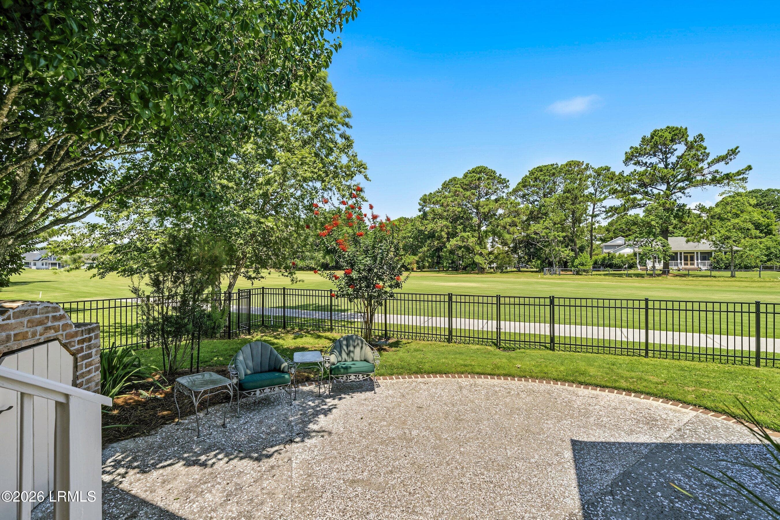 Rear fencing along Golf Course - 14 W National Boulevard, Beaufort, SC 29907
