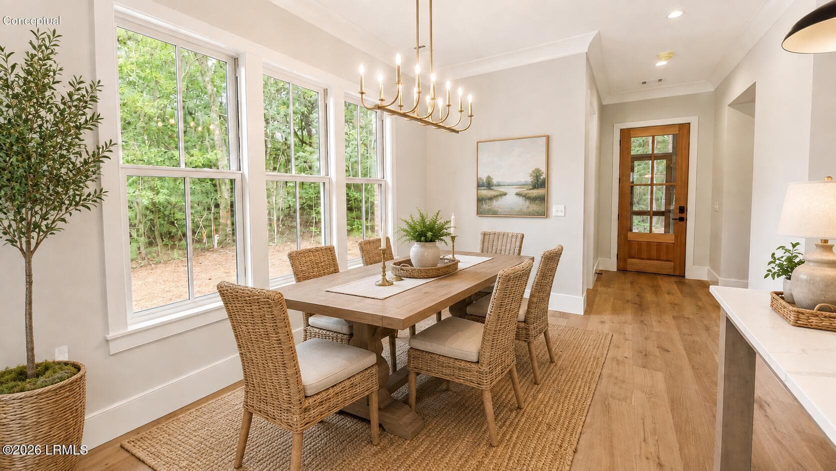 Staged Dining area - 4 Flyway Drive, Beaufort, SC 29907