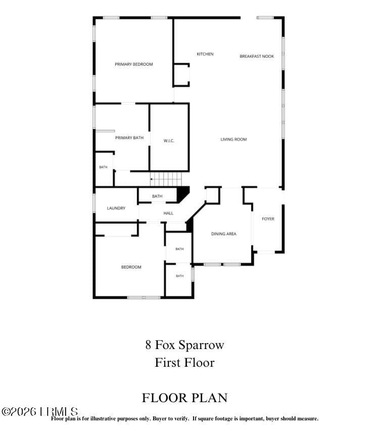 ILLUSTRATIVE FLOOR PLAN 1, MEGAN Feight - 8 Fox Sparrow Road, Beaufort, SC 29907