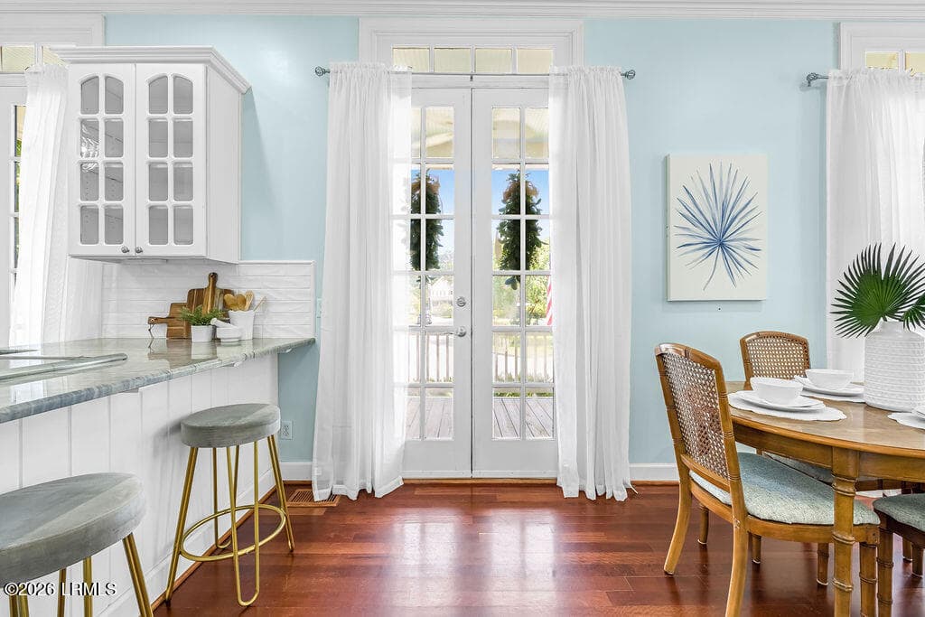 French Doors in Dining - 79 Bostick Circle, Beaufort, SC 29902
