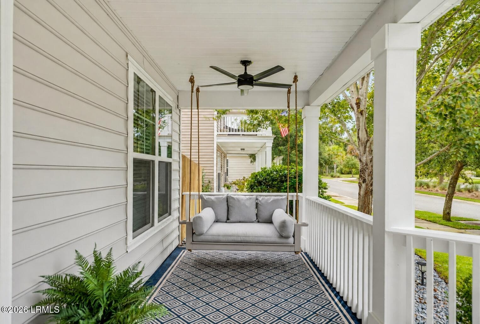 ___front porch swing - 3876 Oyster Bluff Boulevard, Beaufort, SC 29907
