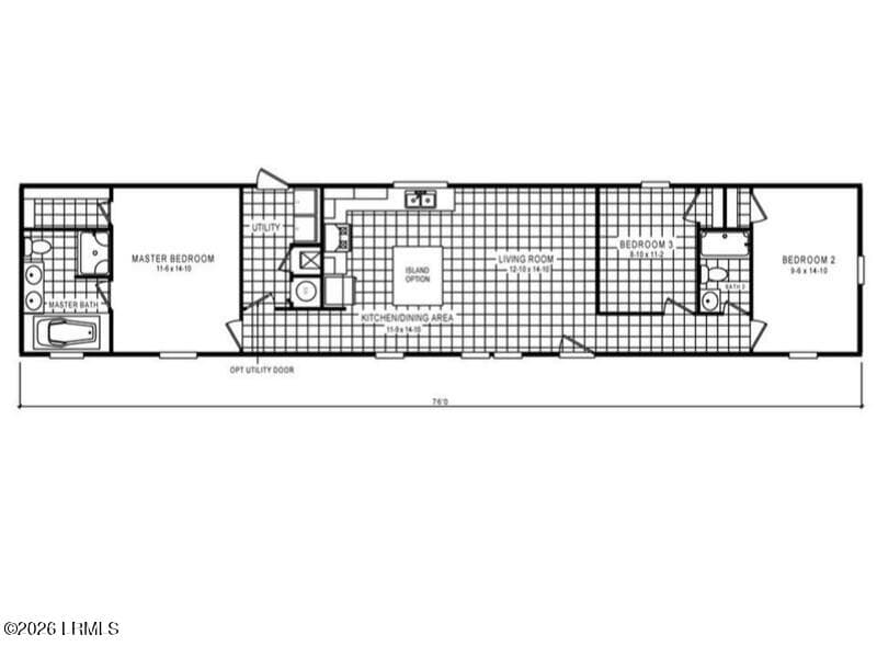 Floor Plan - 19 Sandy Lane, Beaufort, SC 29907