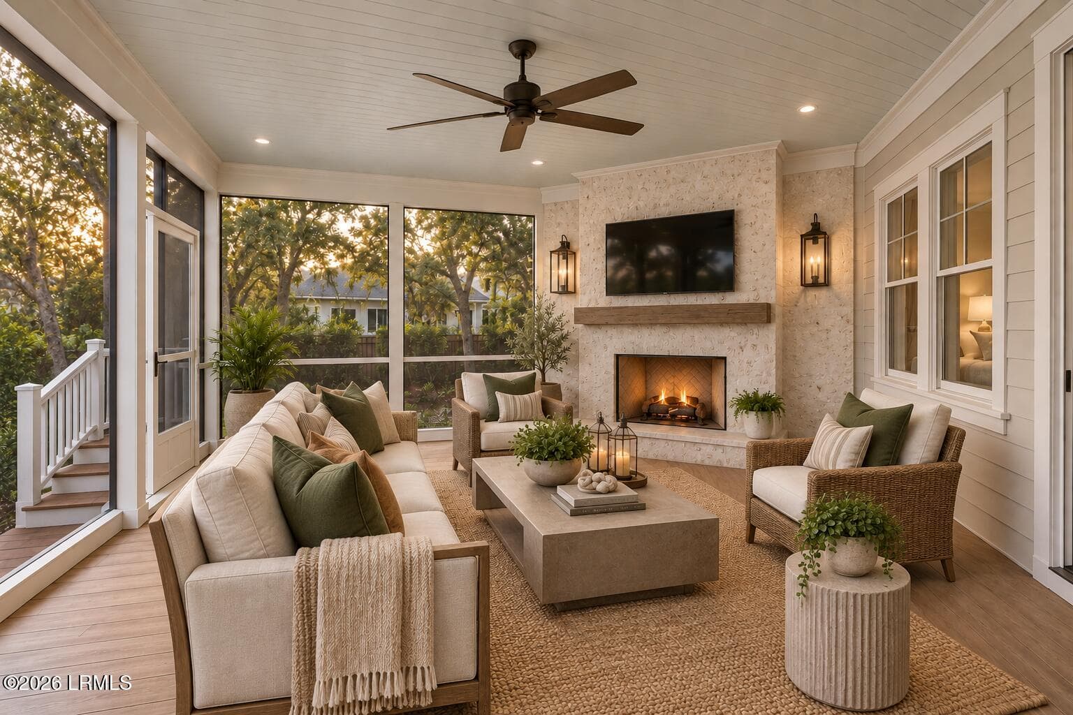 Screened Porch Tabby Fireplace - Tbd Lot 30 Addison Road, Beaufort, SC 29907