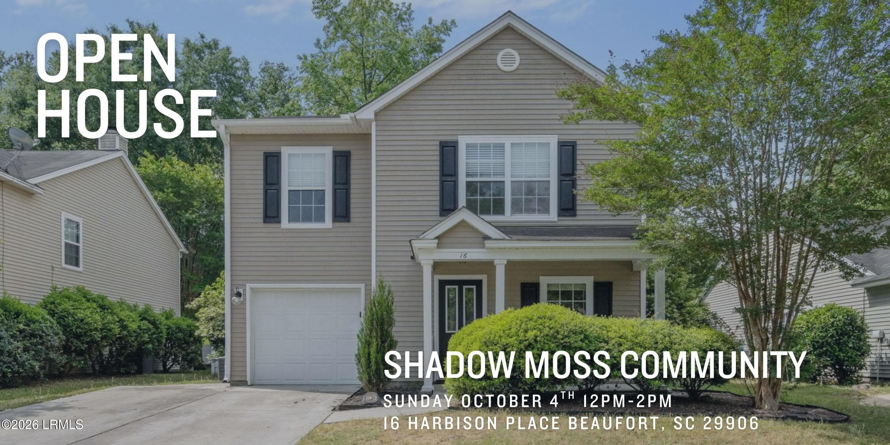 Open House-MLS 16 Harbison.10.4.2026 - 16 Harbison Place, Beaufort, SC 29906