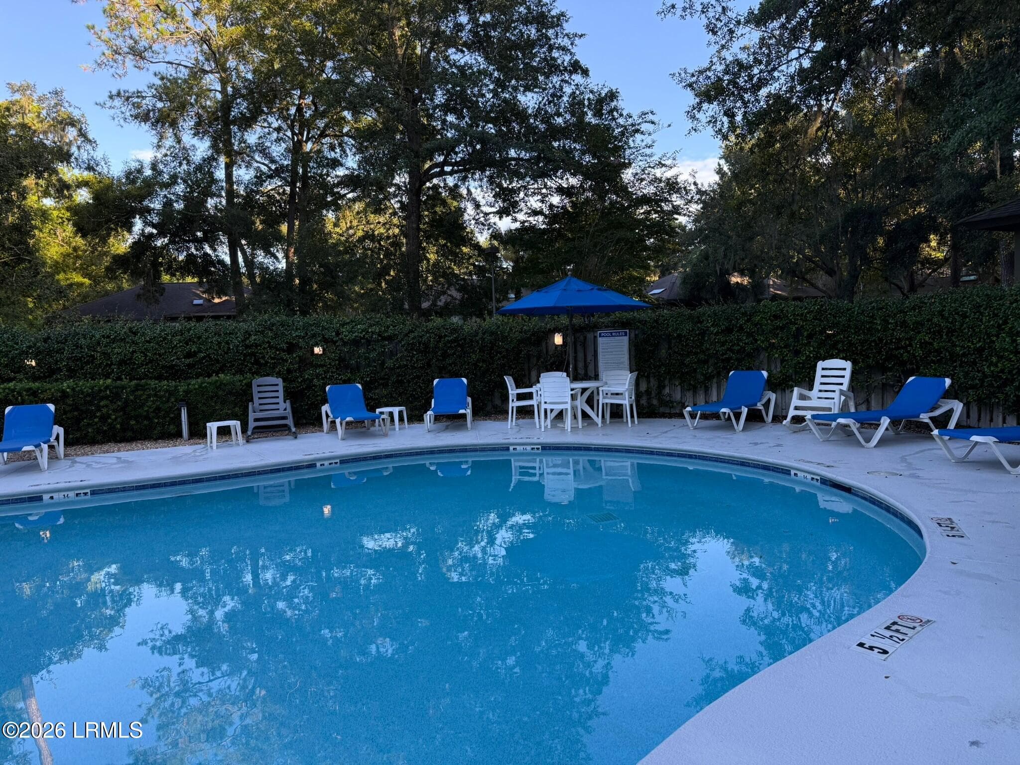pool in the early evening - 105 Southwind Drive 105, Hilton Head Island, SC 29928, Hilton Head Island