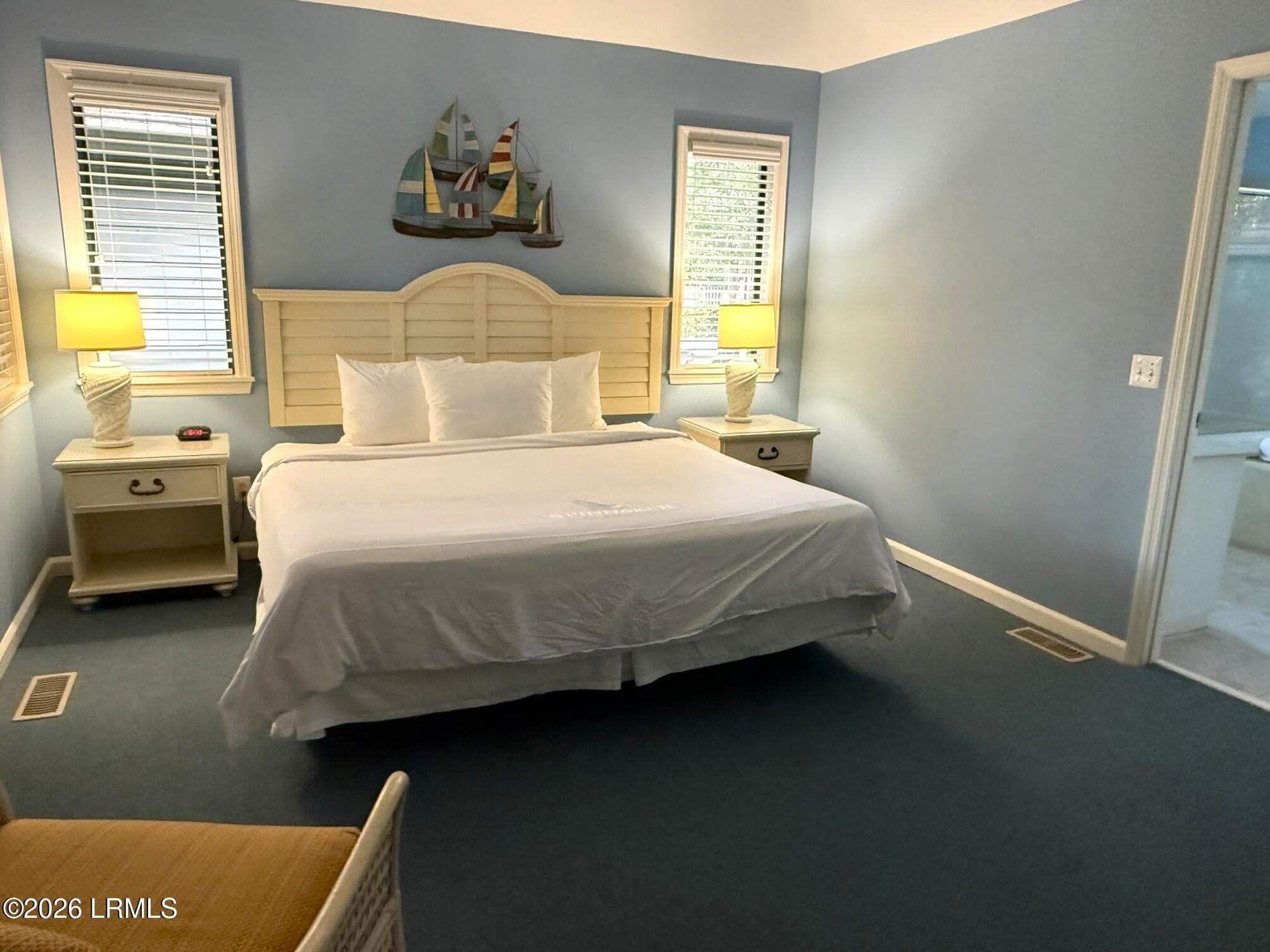 primary bedroom king bed - 105 Southwind Drive 105, Hilton Head Island, SC 29928, Hilton Head Island
